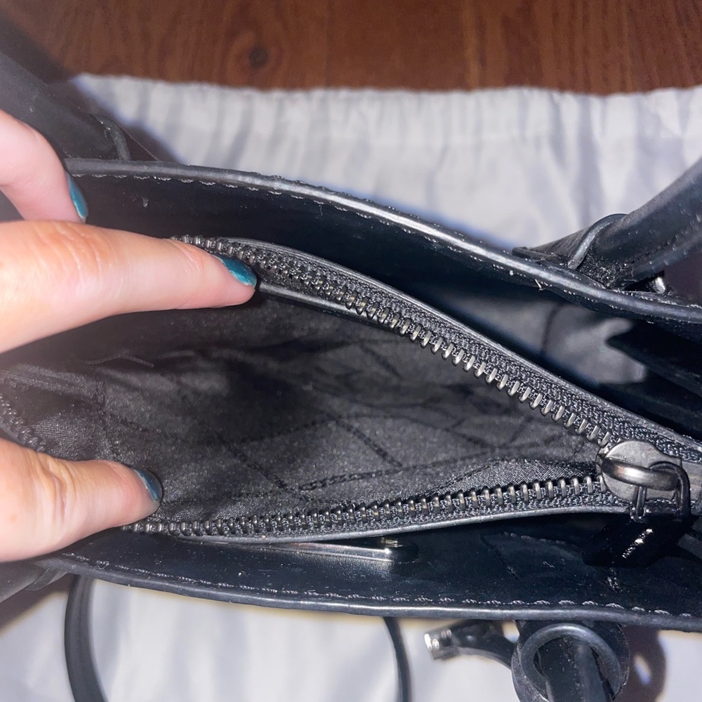 Michael Kors Monogram Black and White Satchel - Picture 6 of 11